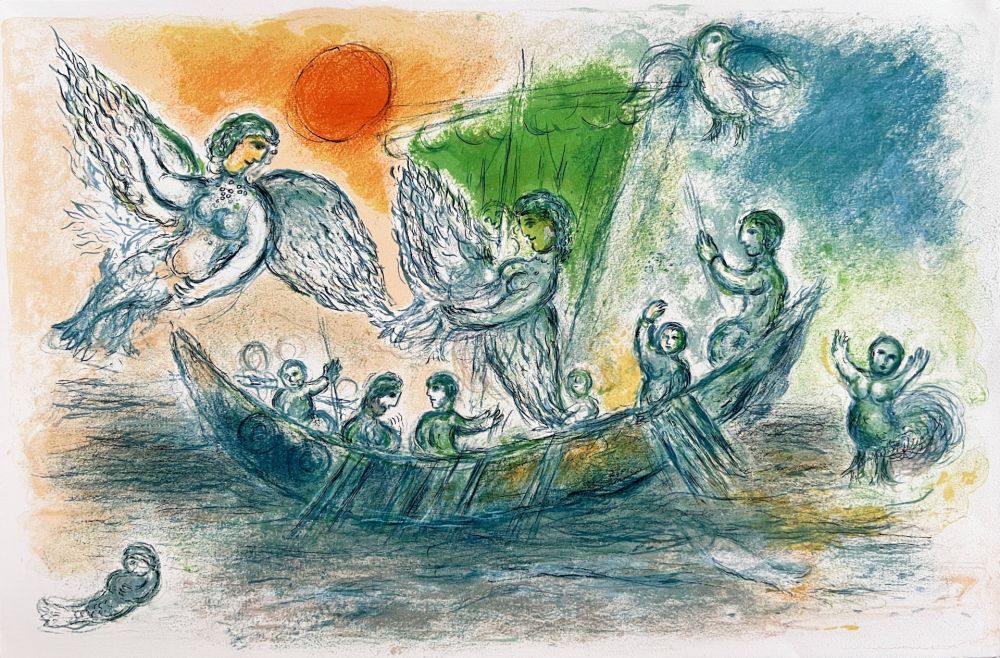 Litografía Chagall - L'Odyssée, Planche XIX