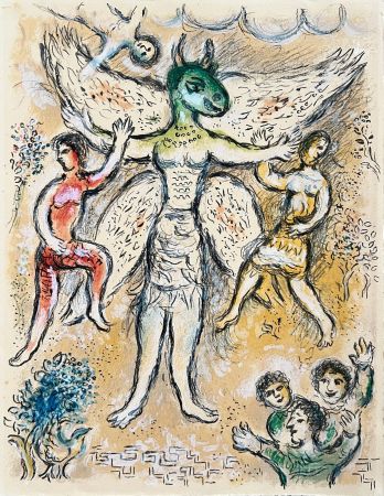 Litografía Chagall - L'Odyssée, Planche XLI