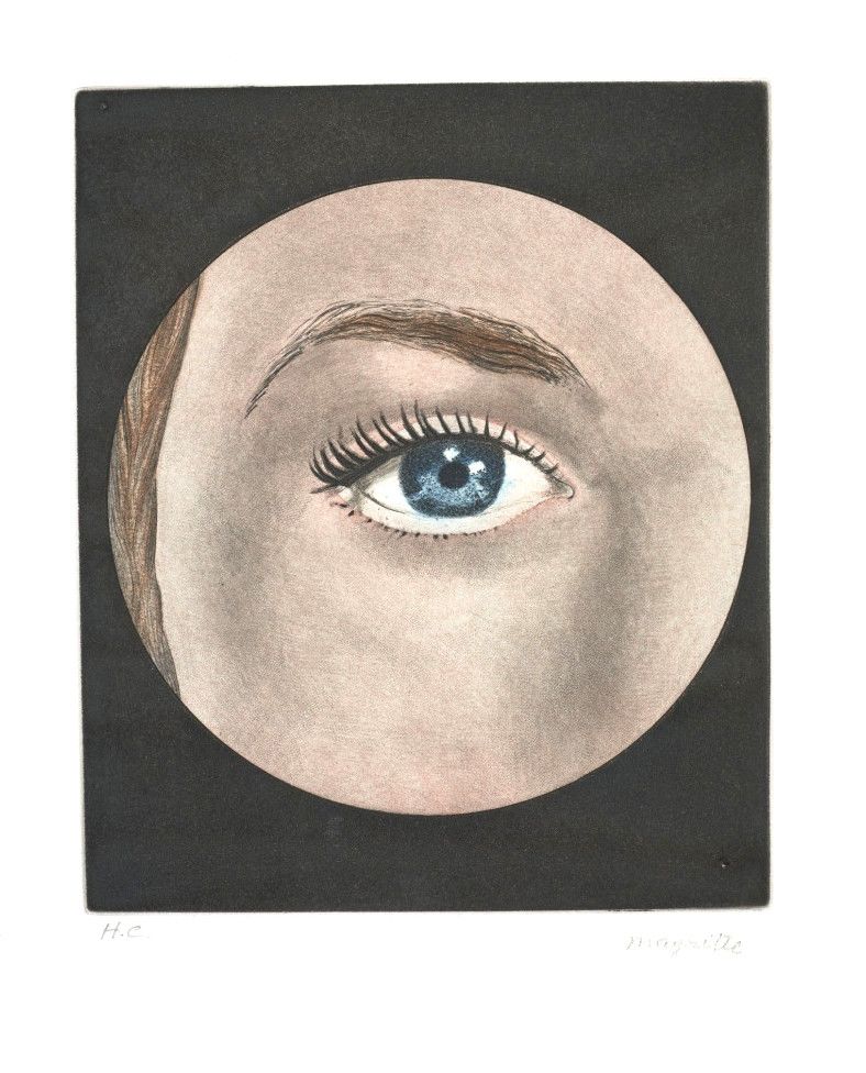 Aguafuerte Y Aguatinta Magritte - L'oeil - 1968
