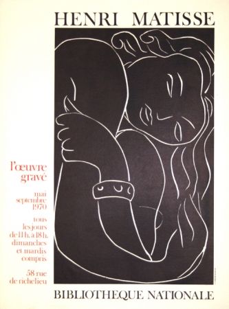 Litografía Matisse - L'Oeuvre Gravée  Bibliotheque Nationale