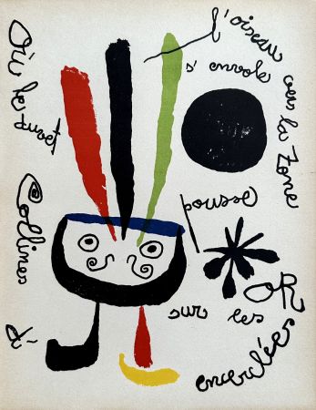 Litografía Miró - L'Oiseau