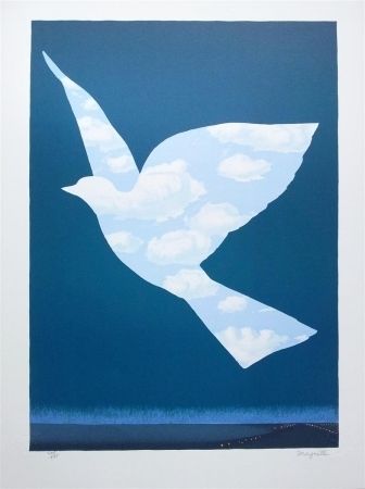 Litografía Magritte - L'Oiseau de ciel (Sky bird)
