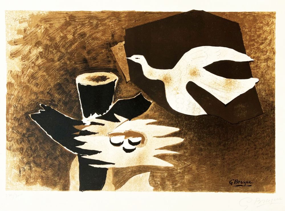 Litografía Braque - L'oiseau et son nid 