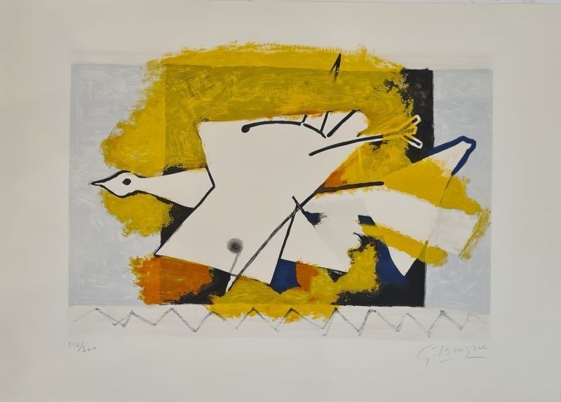 Litografía Braque - L'oiseau jaune 