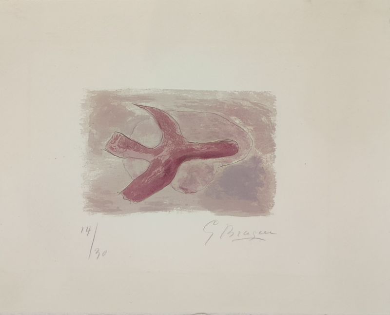 Litografía Braque - L'oiseau mauve 