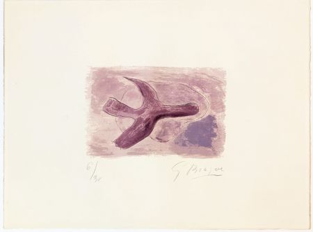 Litografía Braque - L'oiseau mauve 