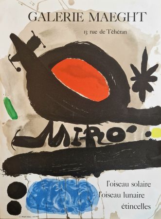 Cartel Miró - L'oiseau solaire, l'oiseau lunaire, énticelles