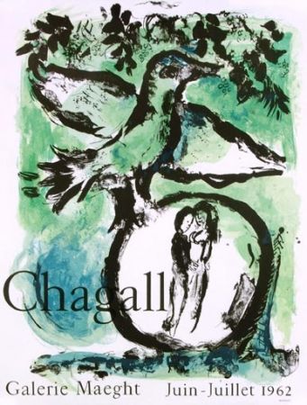 Litografía Chagall - L'Oiseau Vert