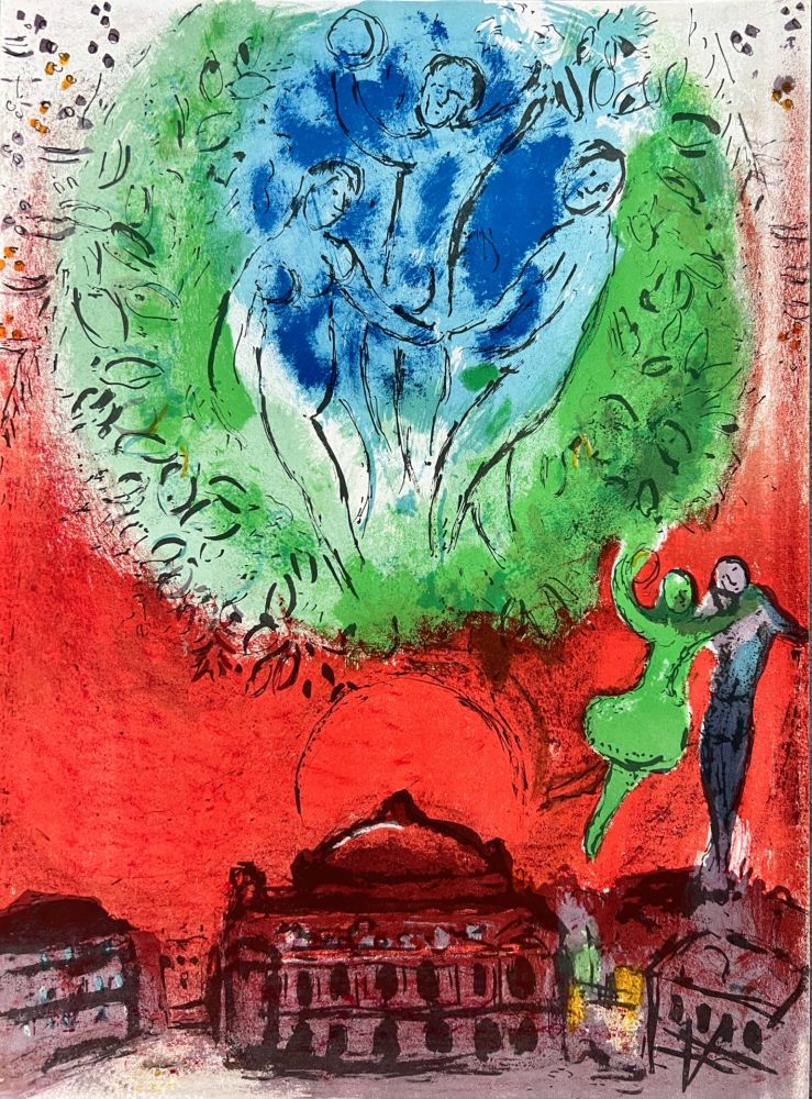 Litografía Chagall - L'Opéra de Paris