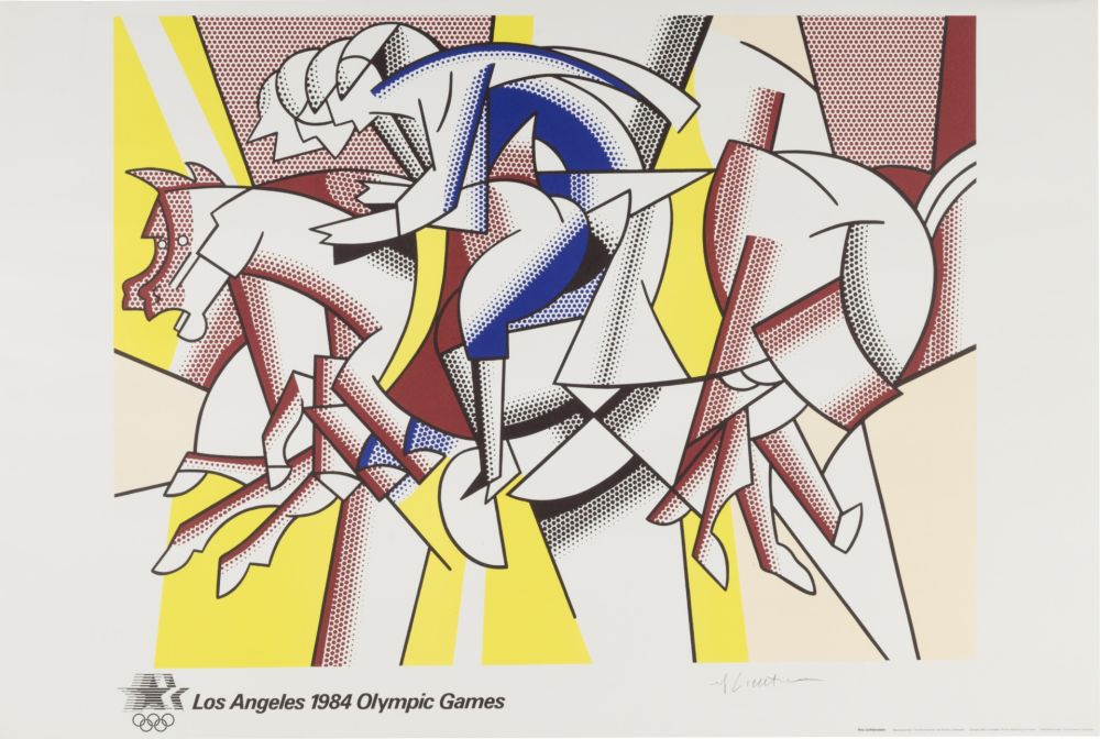 Litografía Lichtenstein - Los Angeles 1984 Olympic Games, 1982 - Hand-signed