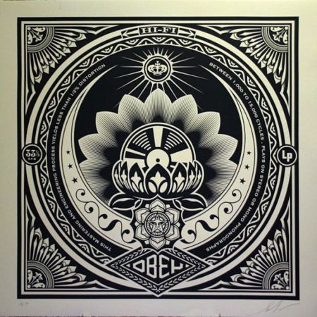 Serigrafía Fairey - Lotus Album, Large Format
