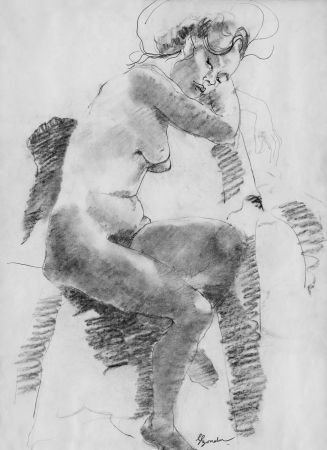 Litografía Bonabel - Louis-Ferdinand Céline - Litographie Originale / Original Lithograph - Autoportrait/Self-portrait - 1958
