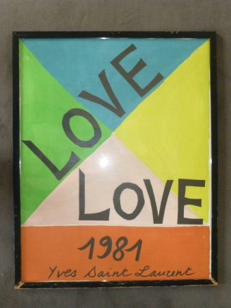 Cartel Saint Laurent - Love 1981