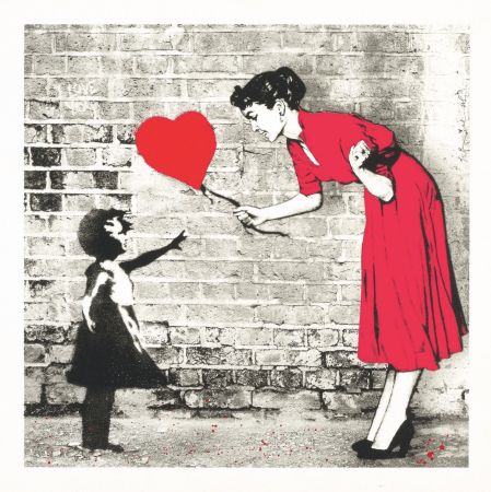 Serigrafía Mr Brainwash - Love Catcher (Red)