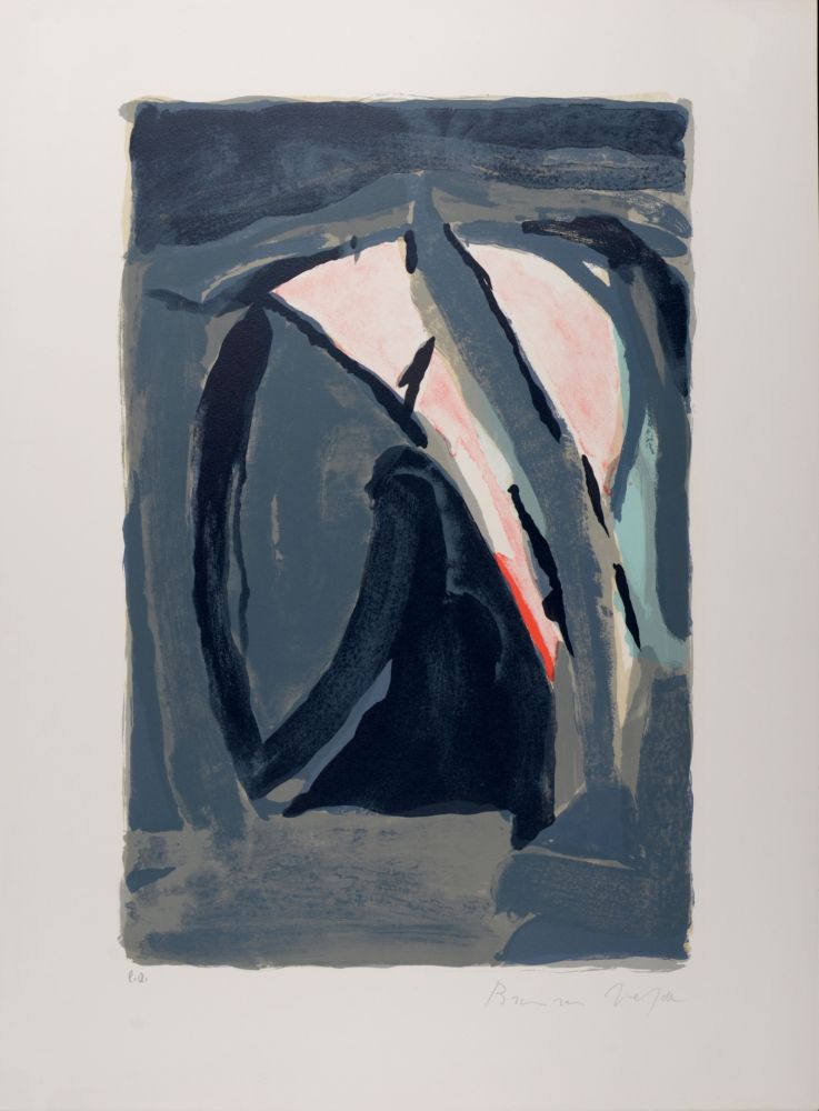 Litografía Van Velde - Lumière noire, 1970 - Hand-signed