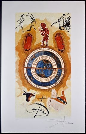 Litografía Dali - Lyle Stuart Tarot Prints Wheel of Fortune
