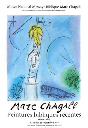 Litografía Chagall - '' Léchelle de Jacob ''