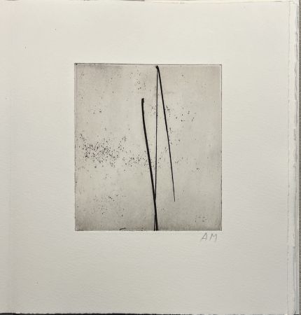 Libro Ilustrado Marfaing - M. Butor. L’Étoile des Encres. Eau-forte originale monogrammée  1982