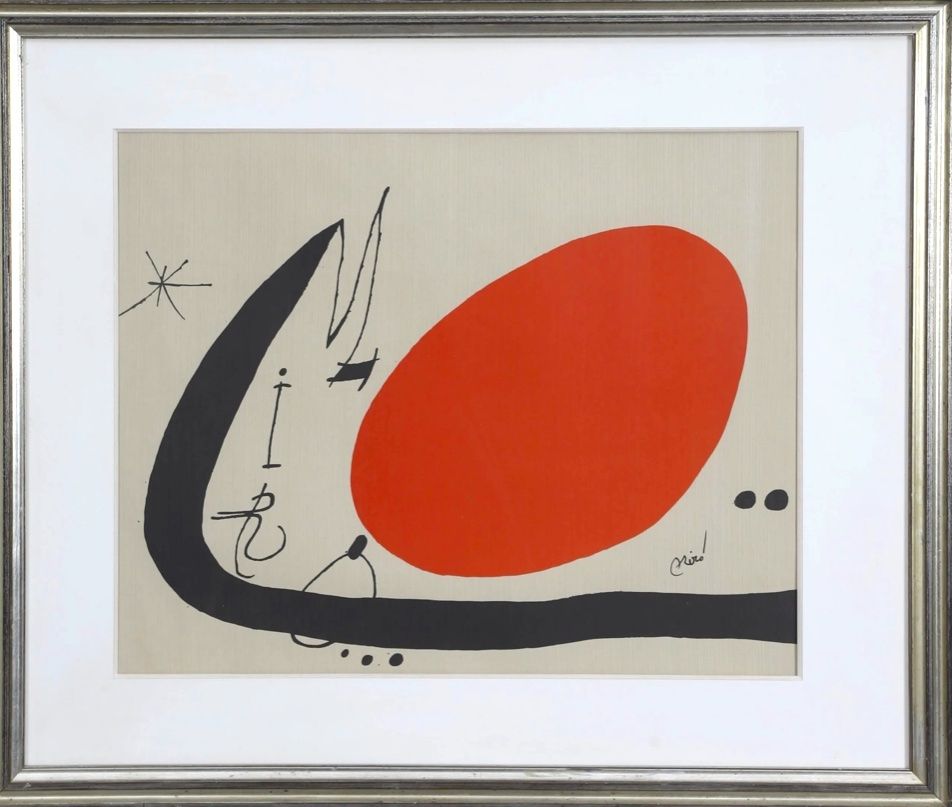 Litografía Miró - Ma de proverbis. 1970. 