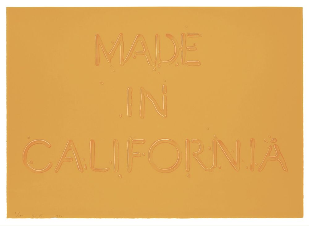 Serigrafía Ruscha - Made in California