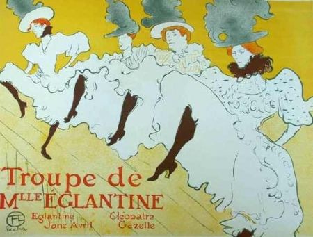 Litografía Toulouse-Lautrec - Mademoiselle Eglantine