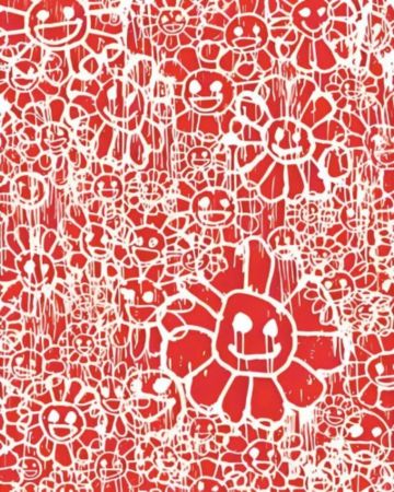 Múltiple Murakami - Madsaki Flowers B Red