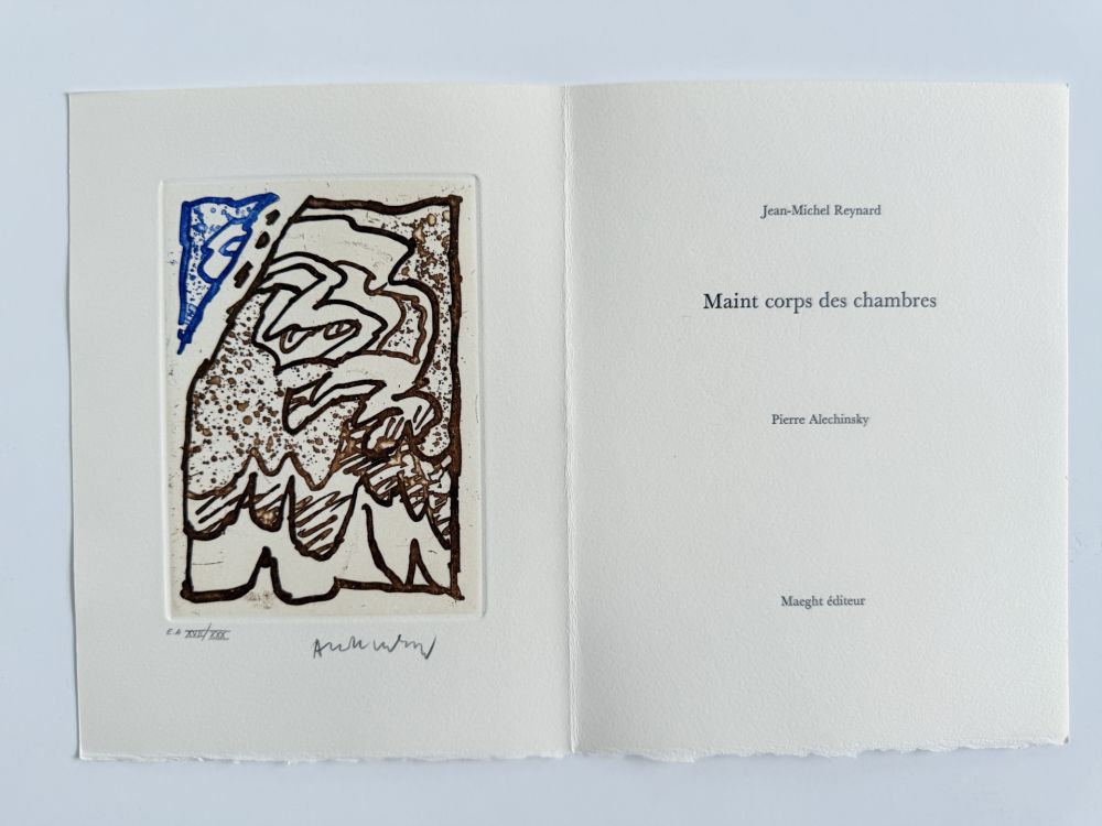 Aguafuerte Alechinsky - Maint corps des chambres