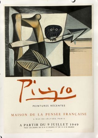 Litografía Picasso - Maison de la Pensée Française