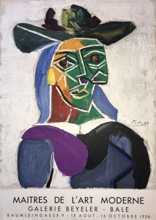 Litografía Picasso - Maitres de l’ Art Moderne – Galerie Beyeler Basel
