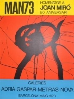Litografía Miró - MAN 73 