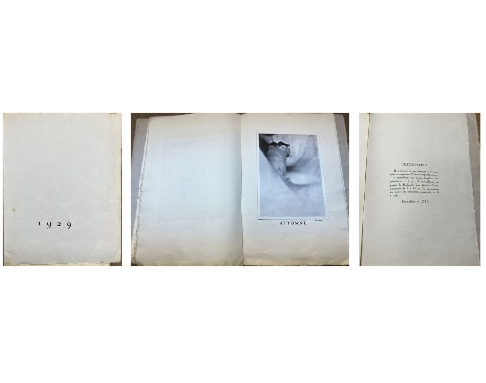Libro Ilustrado Ray - MAN RAY - Louis ARAGON - Benjamin PERET. 1929 avec quatre photographies… (1929).