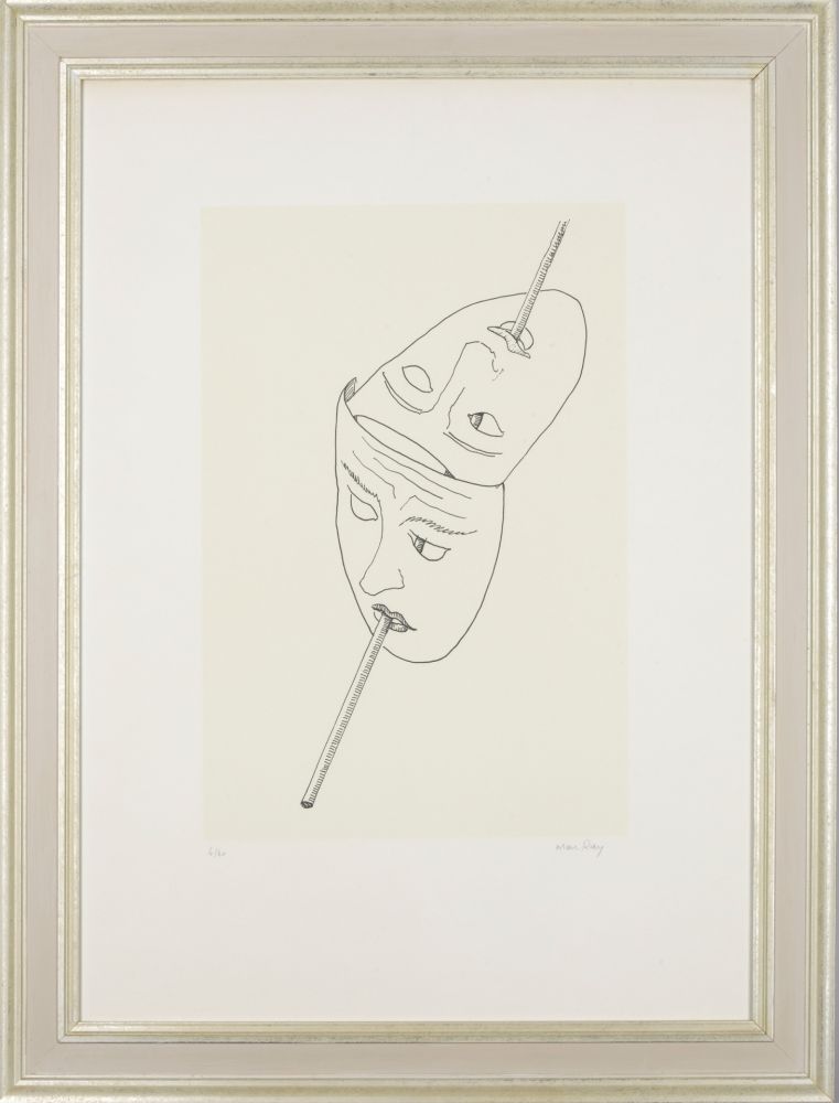 Litografía Ray - Man Ray (1890–1976) - Maschere - Lithograph on paper
