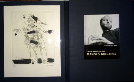 Libro Ilustrado Millares - Manolo Millares - Colección Nueva orbita - Incluye un aguafuerte - Firmado y numerado
