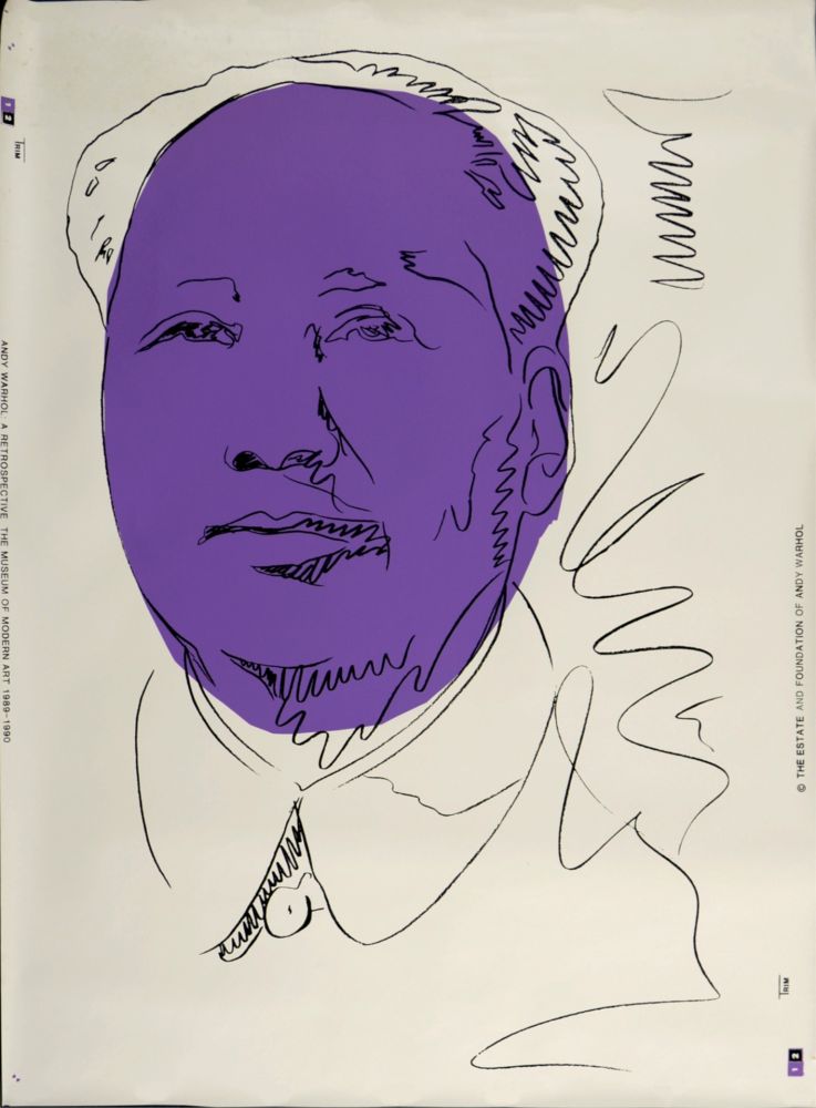 Serigrafía Warhol - Mao, 1989 - Very large!