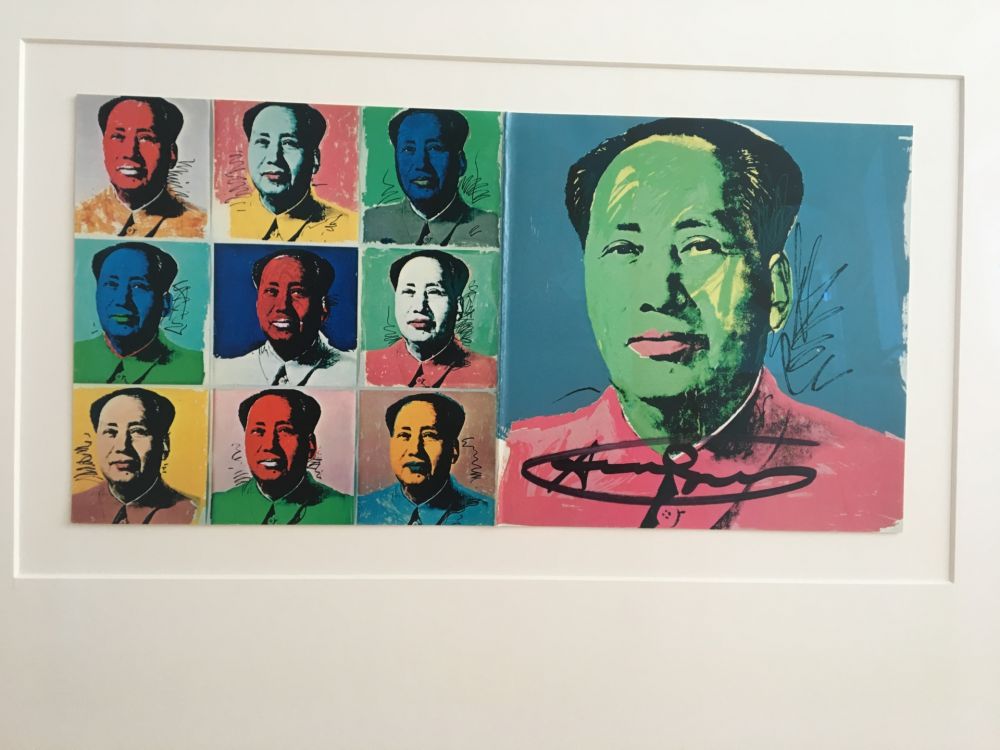 Litografía Warhol - Mao Announcement