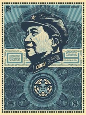 Serigrafía Fairey - Mao Money