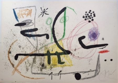Litografía Miró - Maravillas con Varaciones Acrosticas 