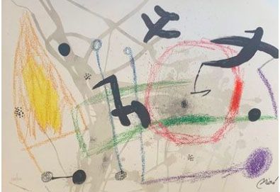 Litografía Miró - Maravillas con variaciones acrosticas en el jardin de Miro V