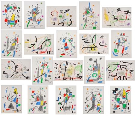 Litografía Miró - Maravillas con variaciones acróstica 20 lithographs