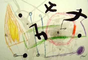 Litografía Miró - Maravillas Con Variaciones Acrósticas En El Jardín De Miró n.5