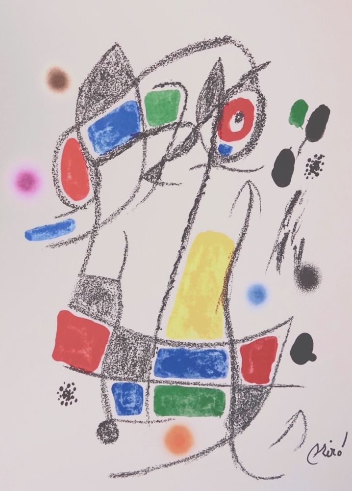 Litografía Miró - Maravillascon variaciones arcrosticas n°1