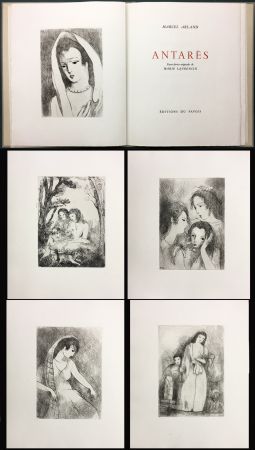 Libro Ilustrado Laurencin - Marcel Arland. ANTARES. Ex. avec suite supllémentaire des gravures (1944).