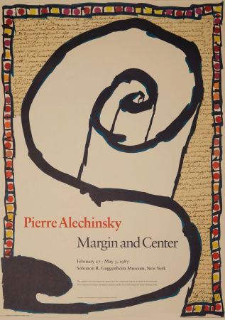 Litografía Alechinsky - Margin & Center Guggenheim NY