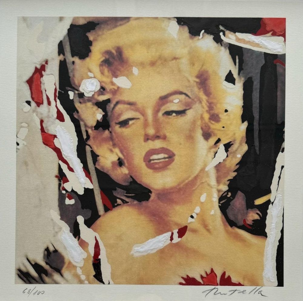 Serigrafía Rotella - Marilyn, I Volti II 