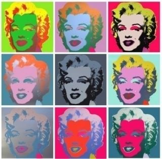 Serigrafía Warhol - Marilyn Monroe - 10 silkscreens
