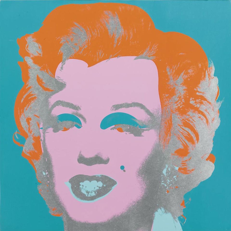 Serigrafía Warhol - Marilyn Monroe (FS II.29) (Blue/Orange)