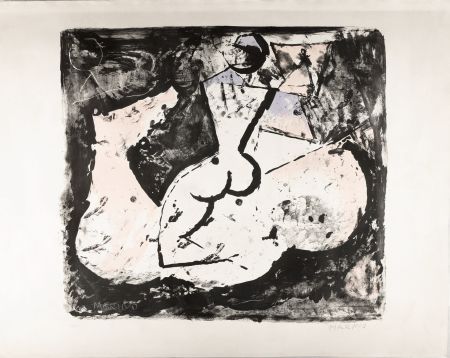 Litografía Marini - Marino Marini (1901–1980) - Cavallo e cavaliere - lithograph on paper - 1965
