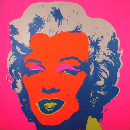 Serigrafía Warhol - Marylin (#J), c. 1980 - Very large silkscreen