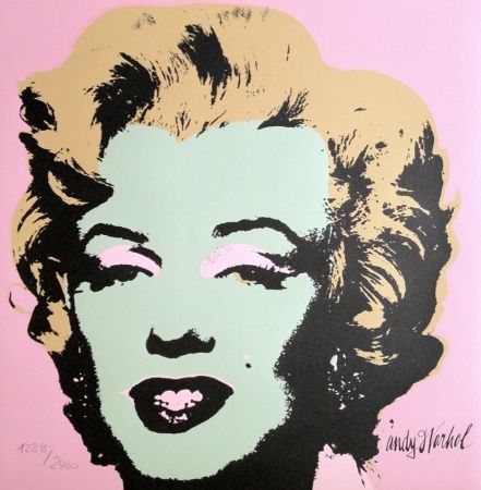 Litografía Warhol - Marylin Monroe