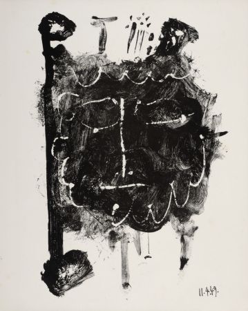 Litografía Picasso - Masque de Cendre #1, 1949